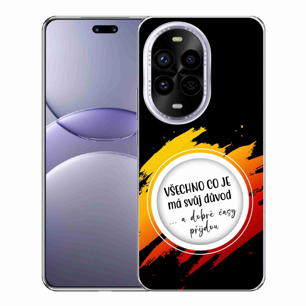 Gélový kryt mmCase na Huawei Nova 13 Pro 5G - citát 3 čierne pozadie