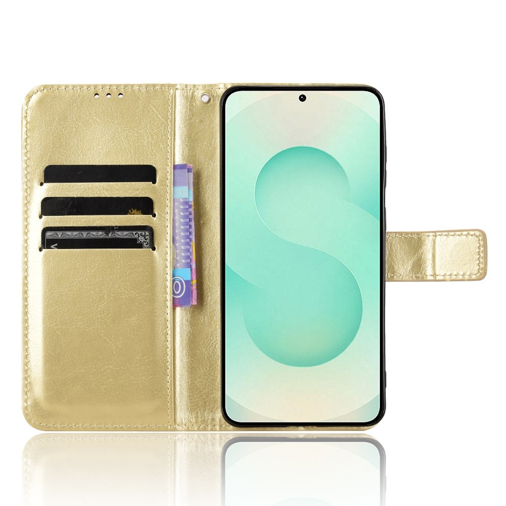 Crazy knižkové púzdro na Samsung Galaxy S25 Edge - zlaté