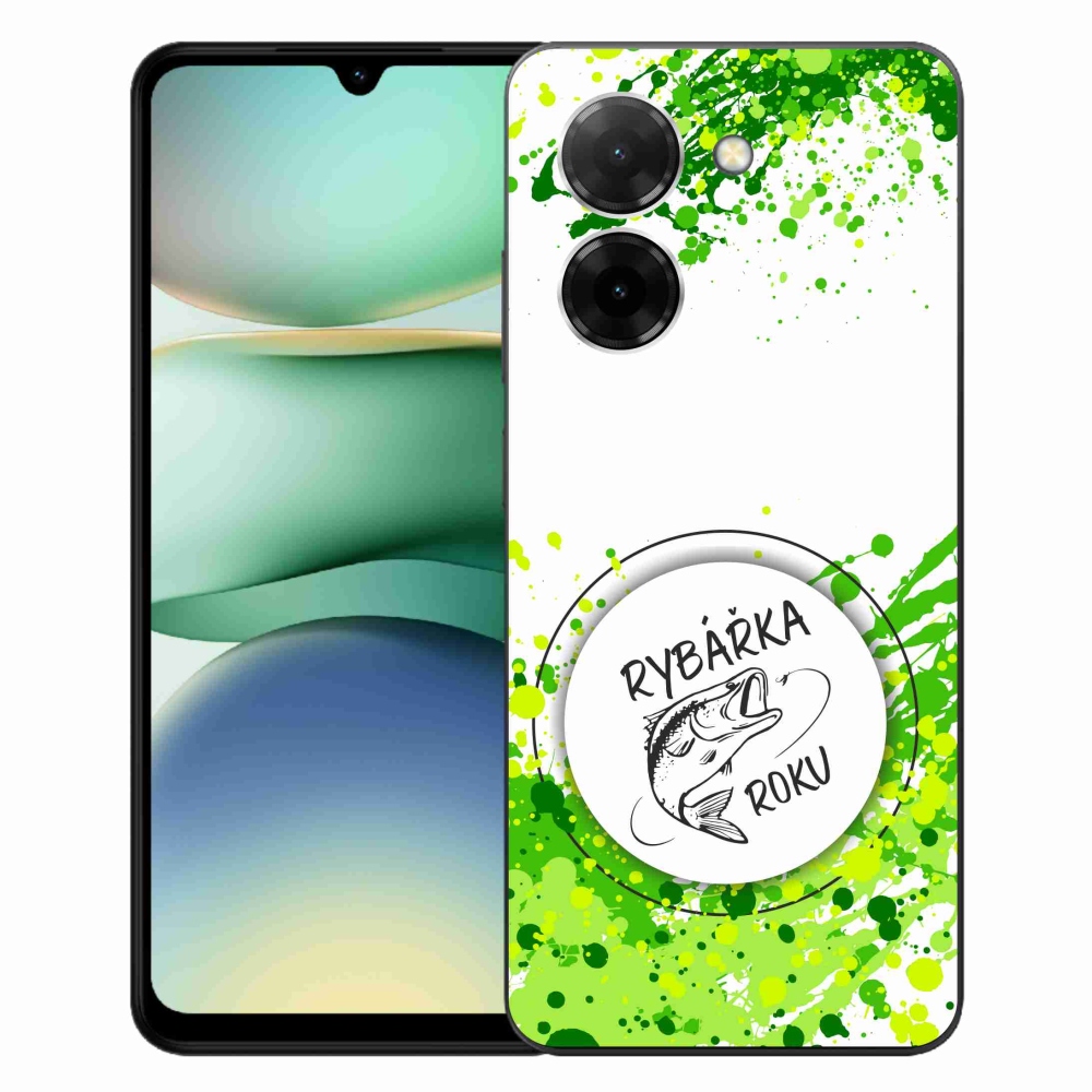 Gélový kryt mmCase na Xiaomi Redmi A5 - rybárka roku biele pozadie