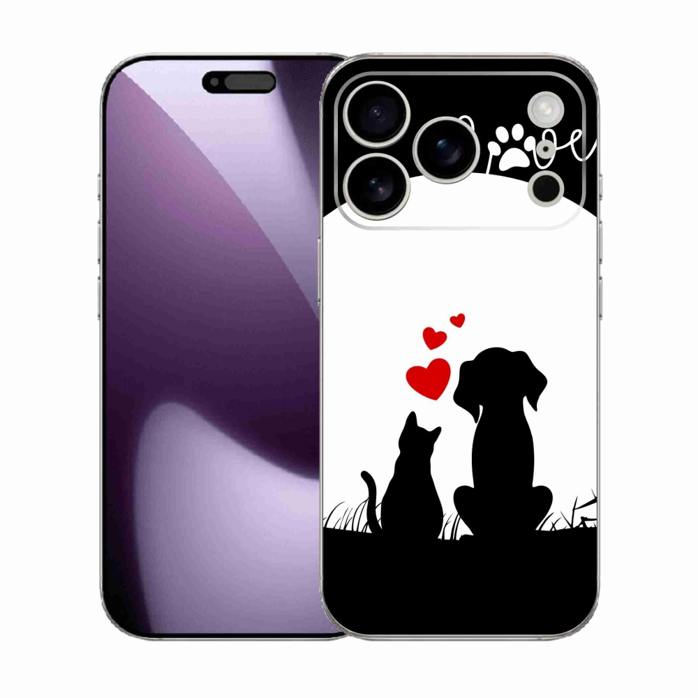 Gélový kryt mmCase na iPhone 17 Pro - zvieracia láska