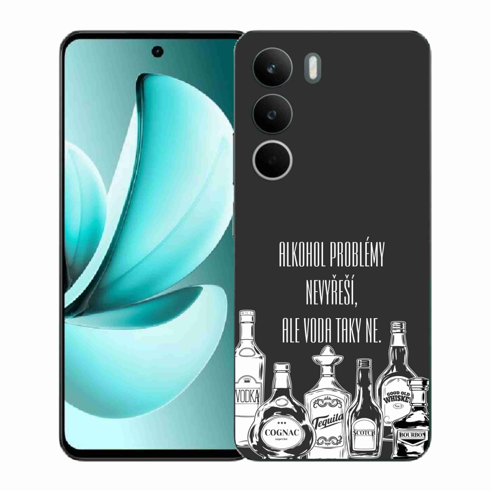 Gélový kryt mmCase na Realme C71 - vtipný text čierne pozadie