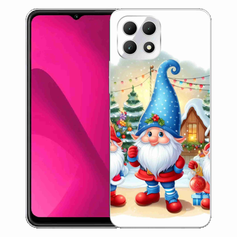 Gélový kryt mmCase na T-Mobile T Phone 2 - vianočné škriatkovia