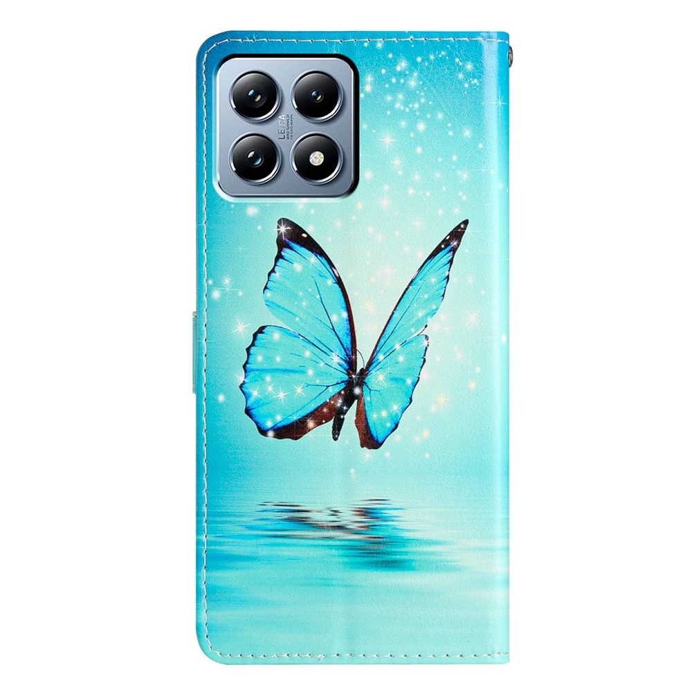 Unique knižkové púzdro na Xiaomi 15T Pro - modrý motýľ
