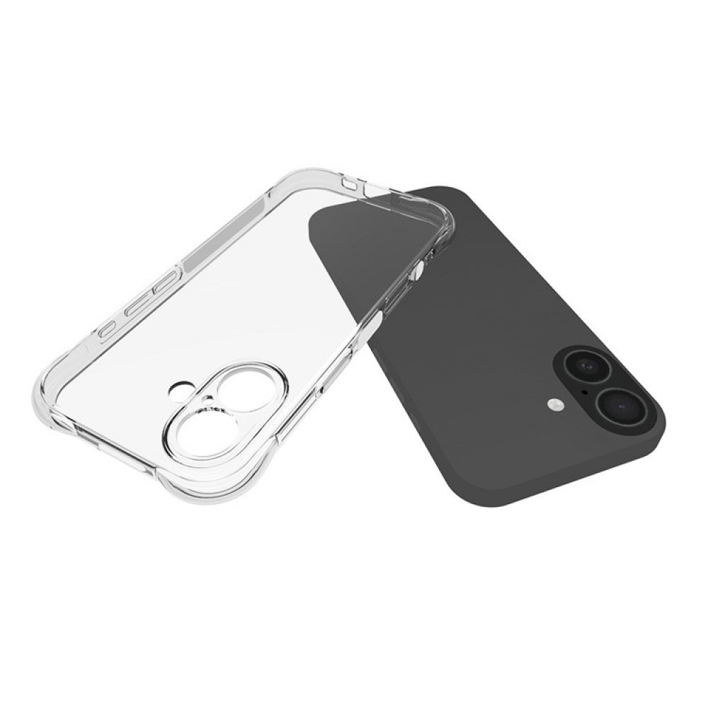 Priehľadný gélový obal na mobil iPhone 17 - priehľadný