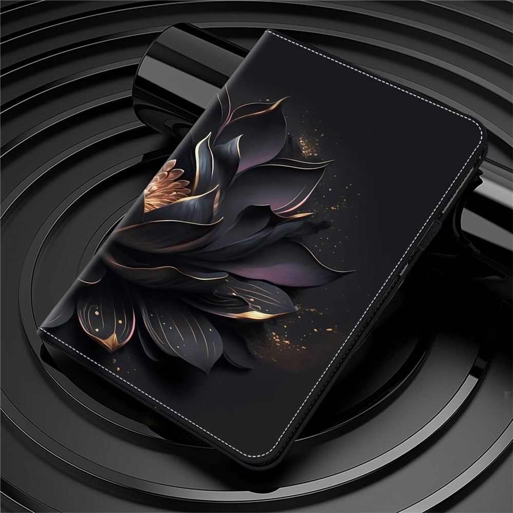 Patts zatváracie púzdro na tablet Xiaomi Redmi Pad SE 8.7 - čierny kvet