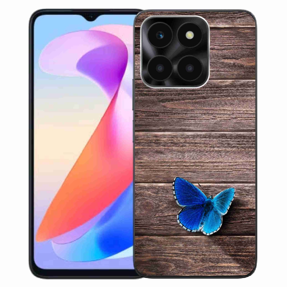 Gélový kryt mmCase na Honor X6a - modrý motýľ 1