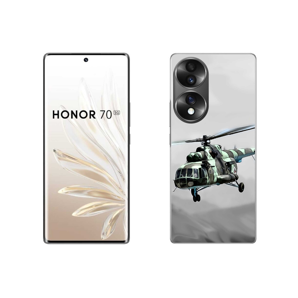 Gélový kryt mmCase na Honor 70 - vojenský vrtuľník