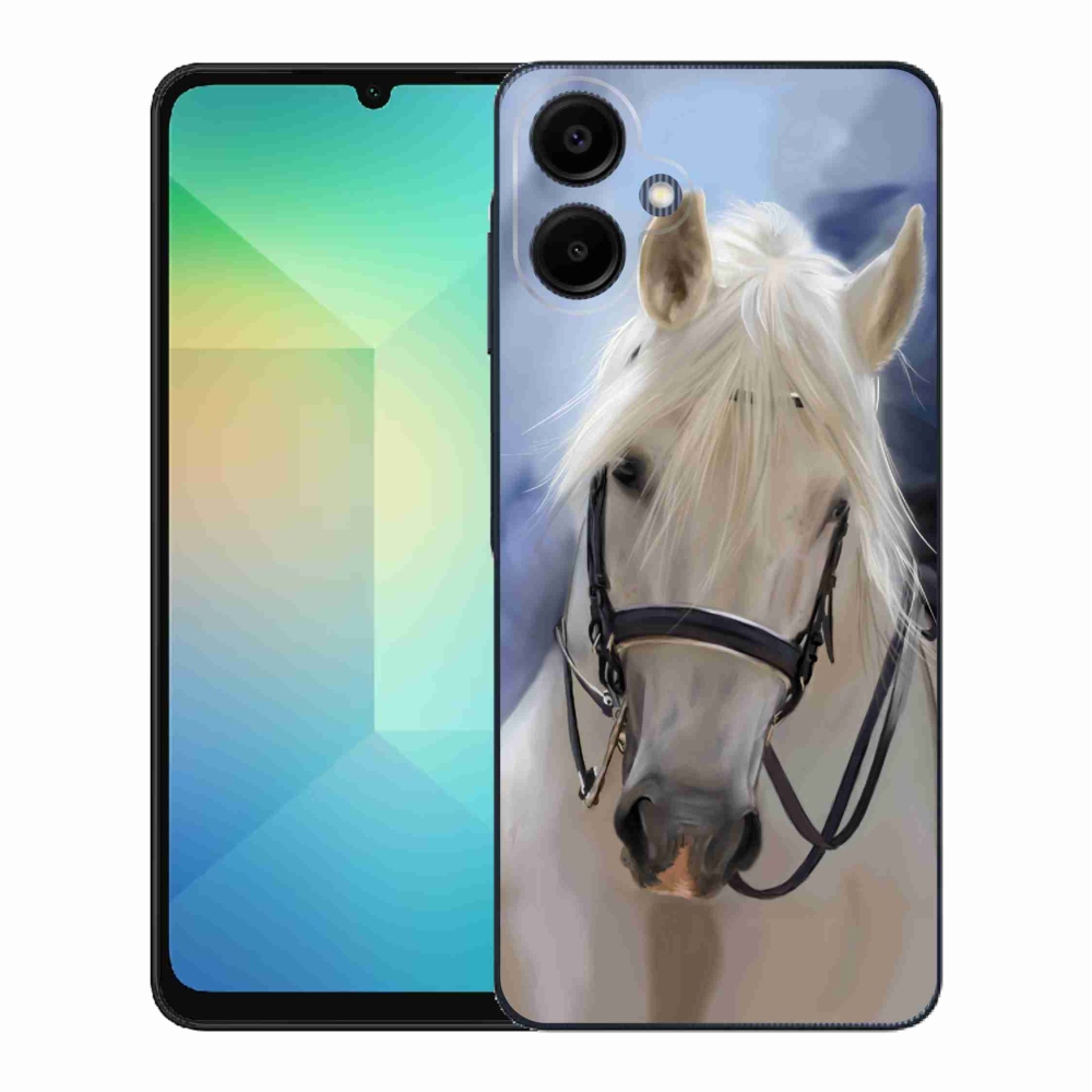Gélový kryt mmCase na Samsung Galaxy A06 4G - biely kôň