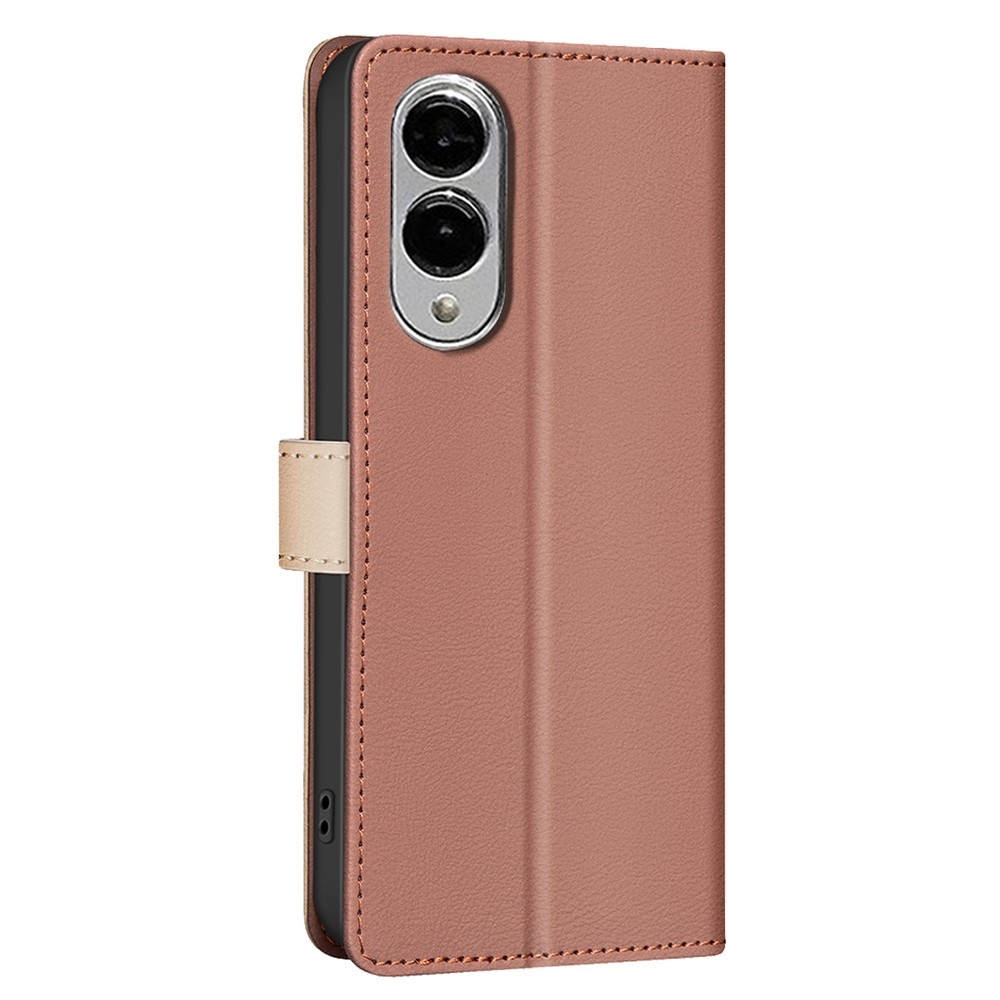 BNF DUO knižkové púzdro na Samsung Galaxy S25 Edge - hnedé