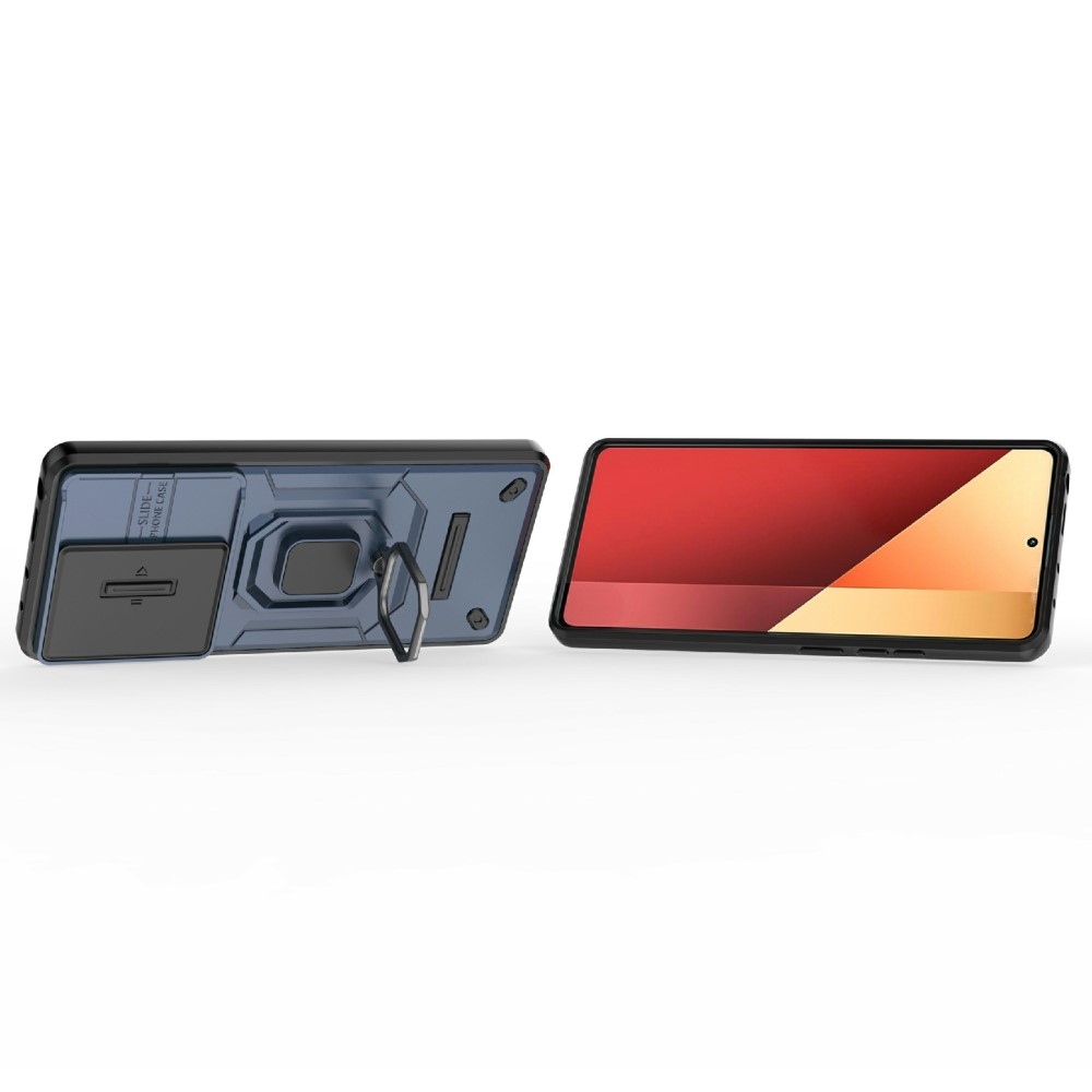 Lens odolný kryt na Xiaomi Redmi Note 14S - modrý