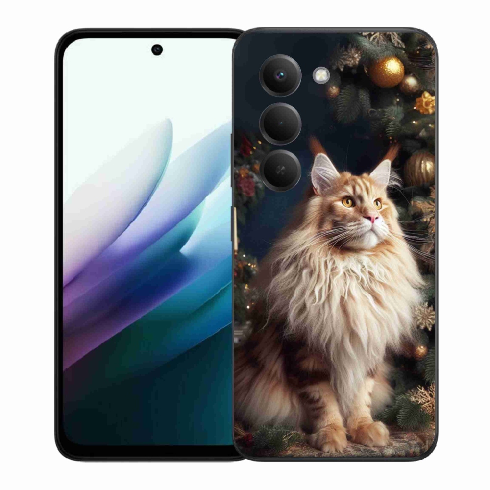 Gélový kryt mmCase na Xiaomi Redmi 15 4G/5G (171mm) - mačka pri stromčeku