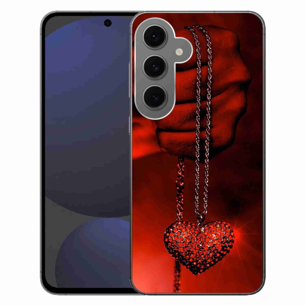 Gélový kryt mmCase na Samsung Galaxy S24 FE - náhrdelník