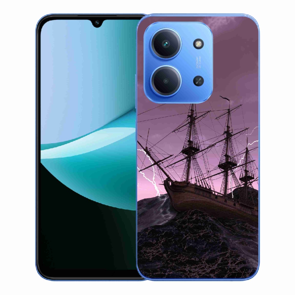 Gélový kryt mmCase na Xiaomi Redmi 15C 4G/5G (173mm) - loď v búrke