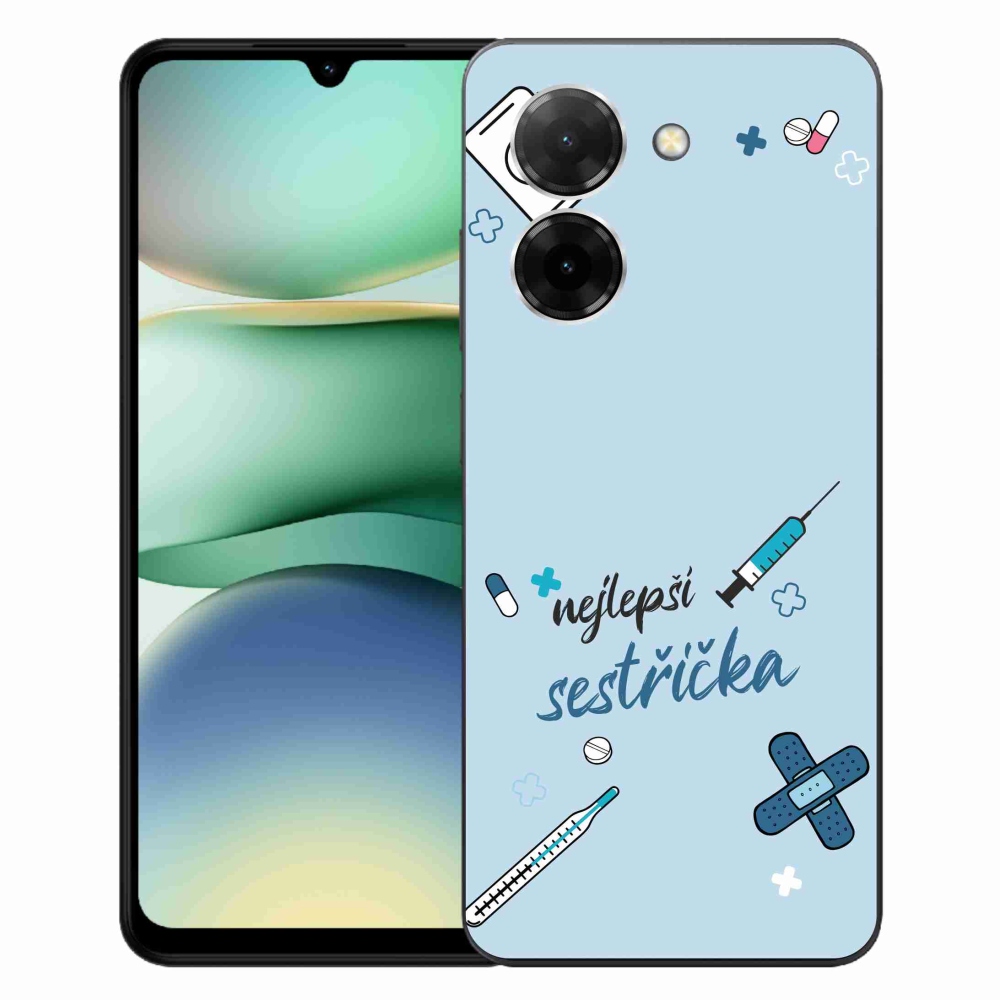 Gélový kryt mmCase na Xiaomi Redmi A5 - najlepšia sestrička modré pozadie