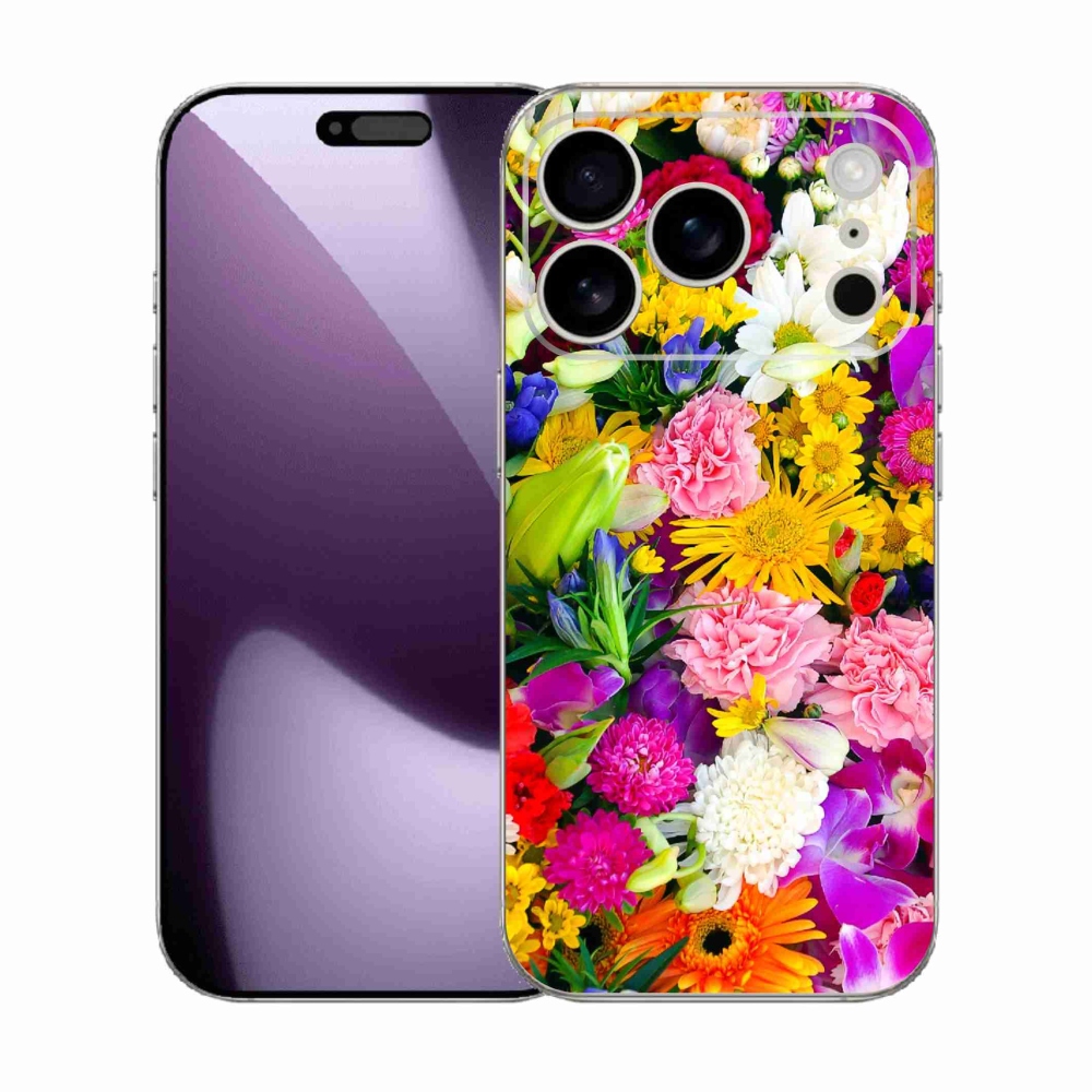 Gélový kryt mmCase na iPhone 17 Pro - kvety 12