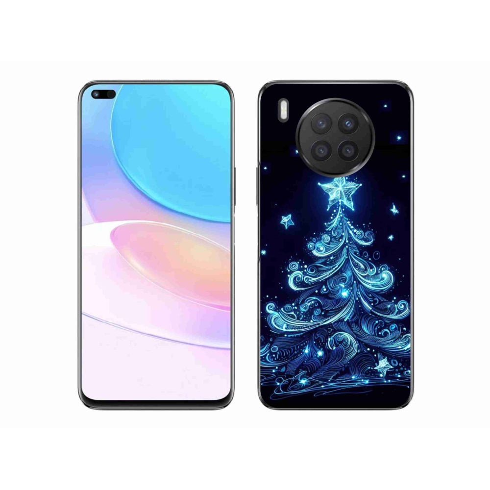 Gélový kryt mmCase na Huawei Nova 8i - neónový vianočný stromček 4