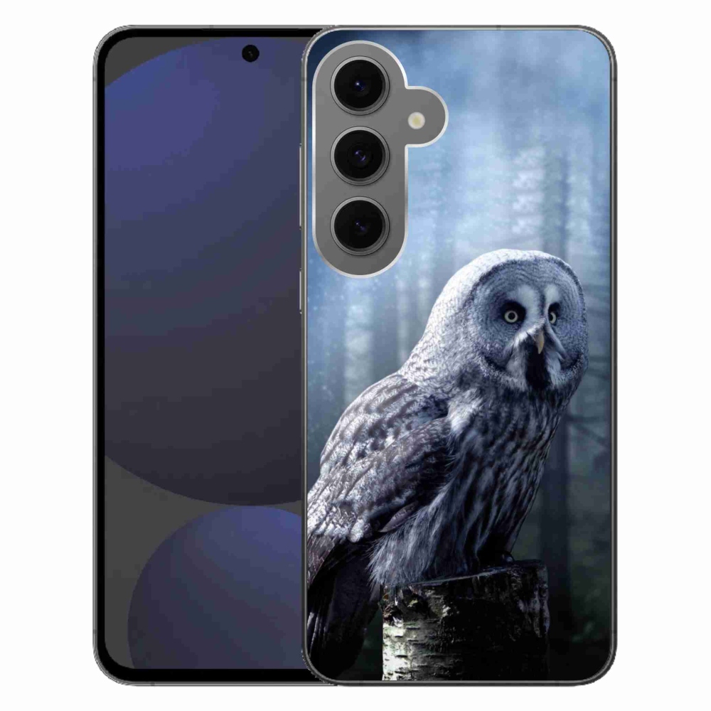 Gélový kryt mmCase na Samsung Galaxy S24 FE - sova