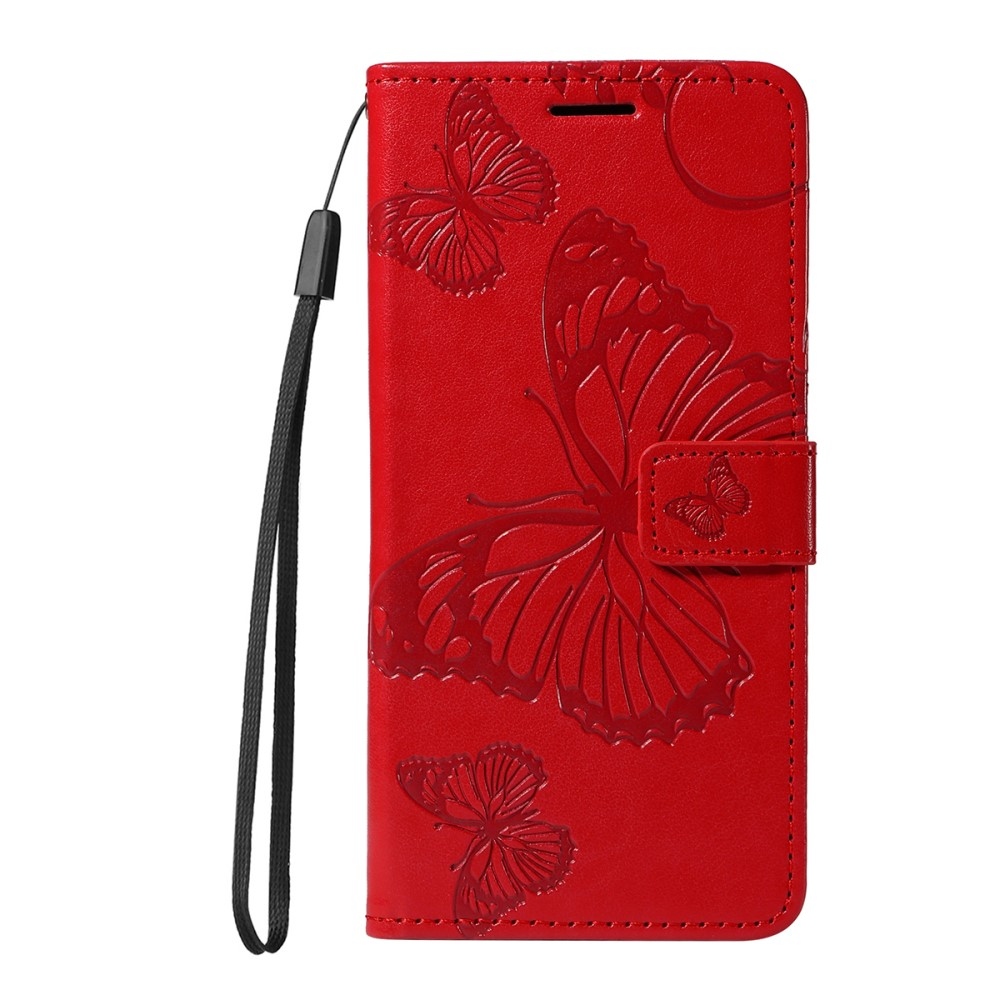 Big Butterfly knižkové puzdro na Xiaomi Redmi A5 (171.7x77.8x8.3mm) - červené