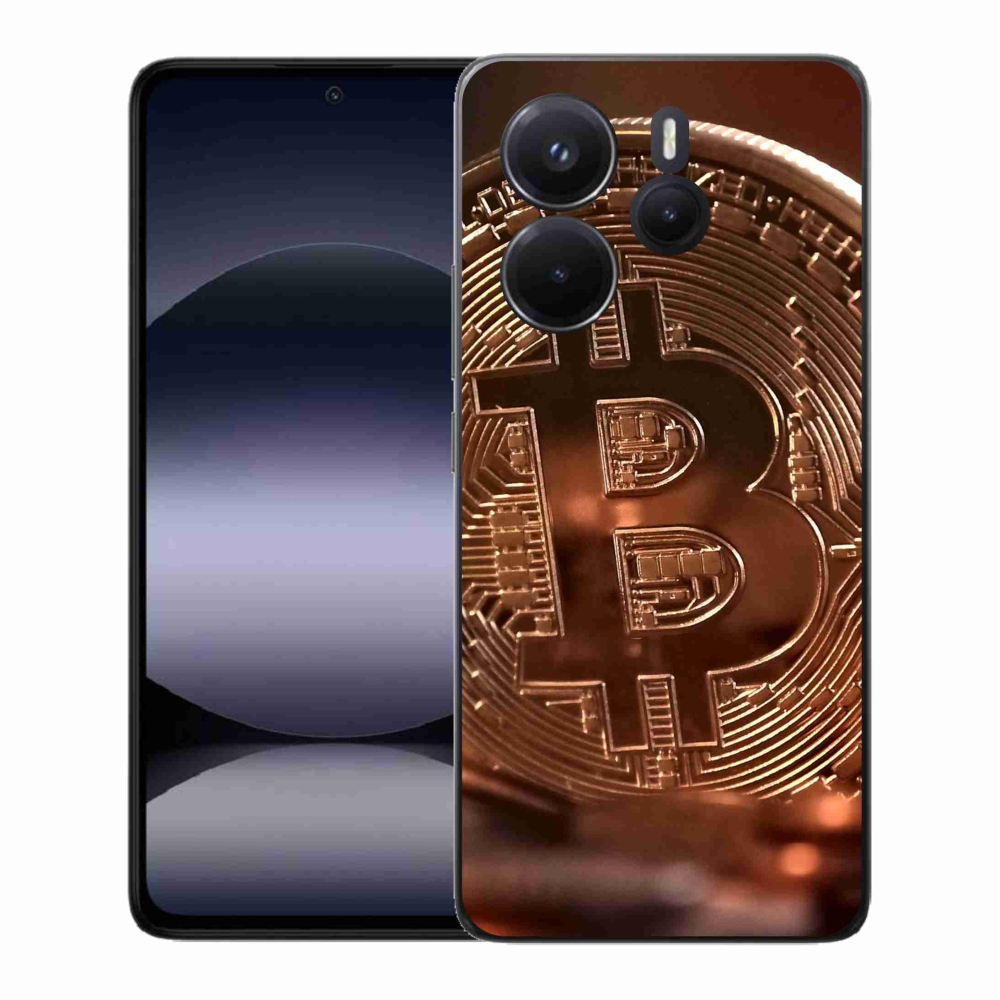 Gélový kryt mmCase na Xiaomi Redmi Note 14 - bitcoin
