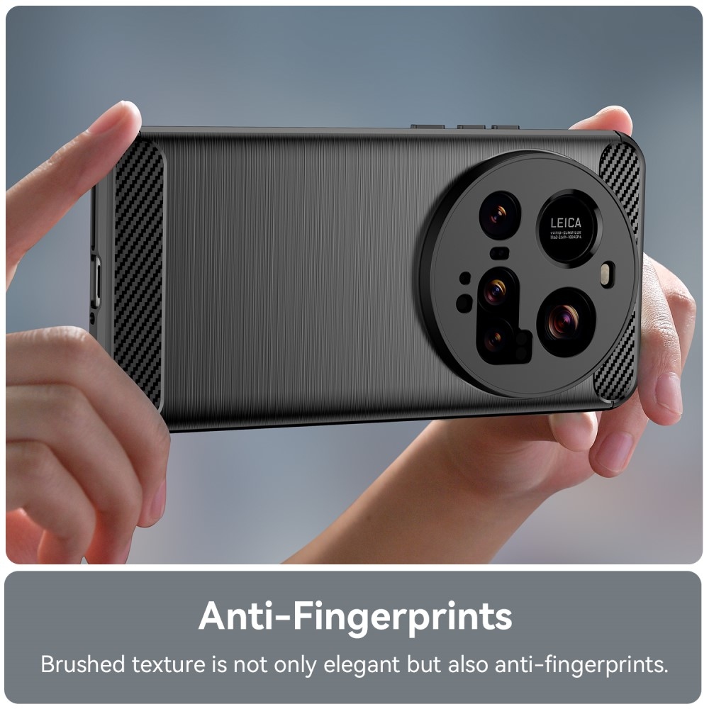 Carbon odolný gélový obal na Xiaomi 15 Ultra - čierny