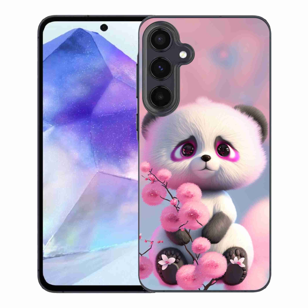 Gélový kryt mmCase na Samsung Galaxy A55 5G - roztomilá panda 1