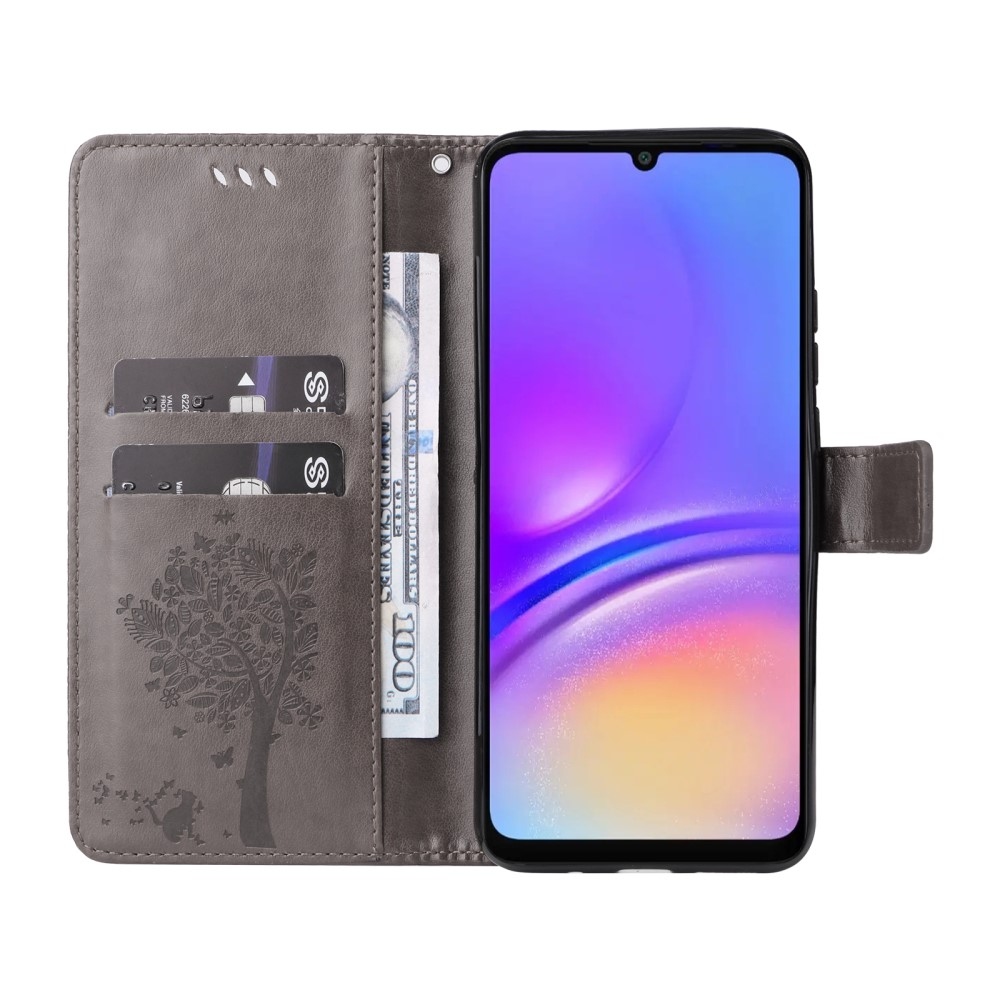 Trees knižkové púzdro na Samsung Galaxy A06 4G - šedé