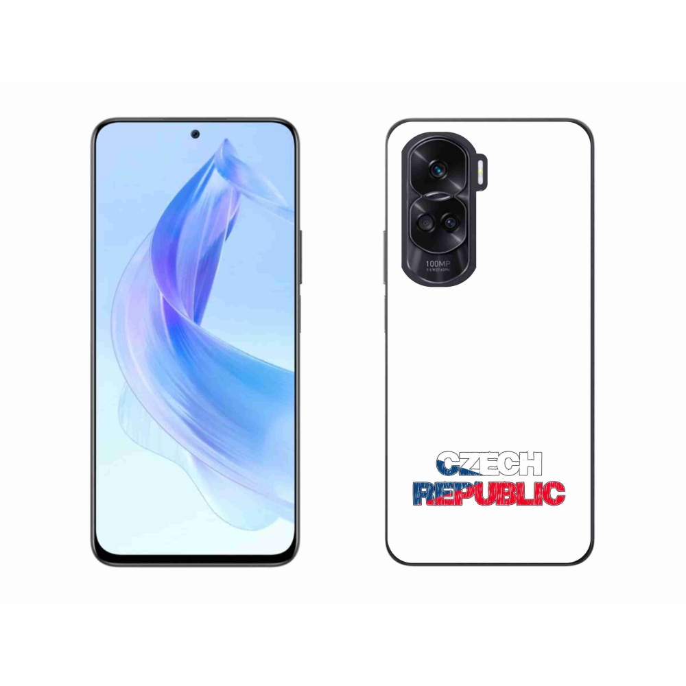 Gélový kryt mmCase na Honor 90 Lite - Czech Republic biele pozadie
