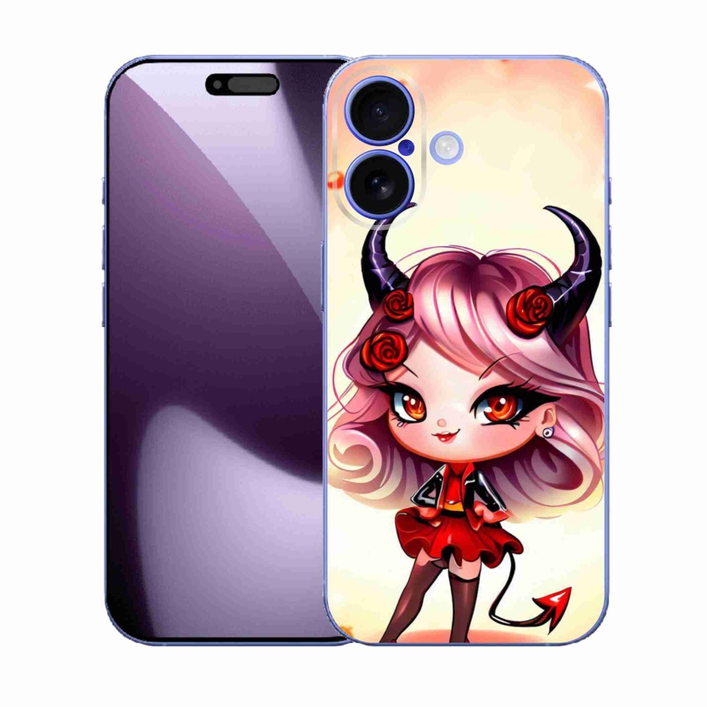 Gélový kryt mmCase na iPhone 17 - kreslená čertica