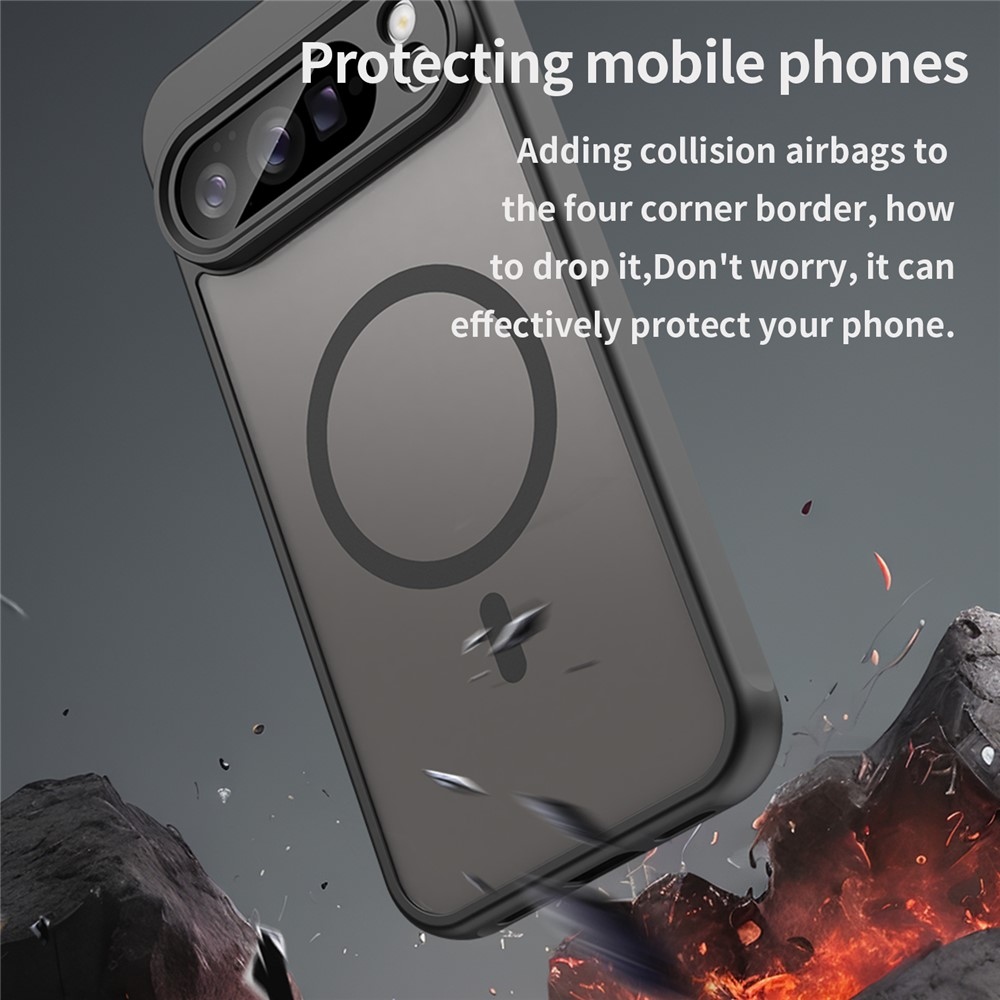 Case matný gélový obal s MagSafe na Google Pixel 10 Pro XL - čierny