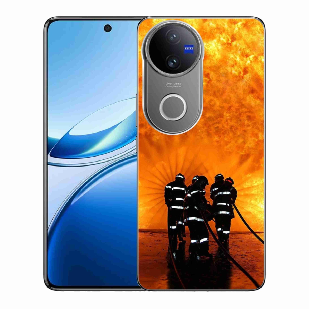 Gélový kryt mmCase na Vivo V50 5G - požiar