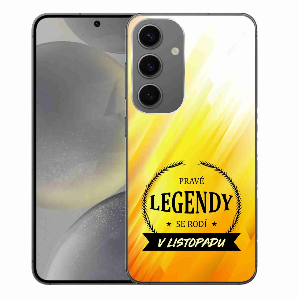 Gélový kryt mmCase na Samsung Galaxy S24+ - legendy v novembri žlté pozadie