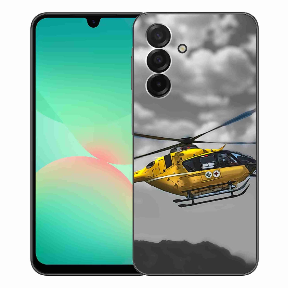 Gélový kryt mmCase na Samsung Galaxy A26 5G - žltá helikoptéra