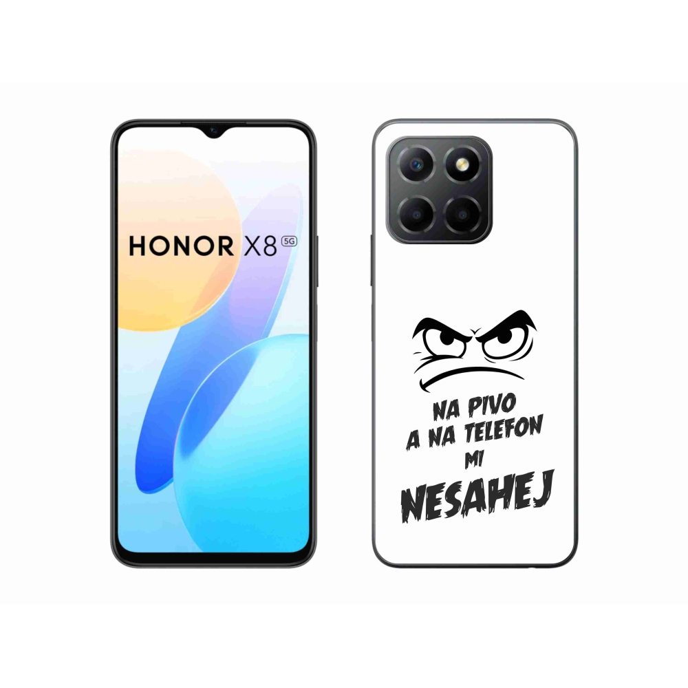 Gélový kryt mmCase na Honor X8 5G/Honor 70 Lite 5G - pivný motív 2 biele pozadie