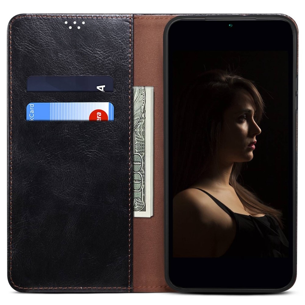 Waxy knižkové púzdro na Xiaomi 15 Ultra - čierne