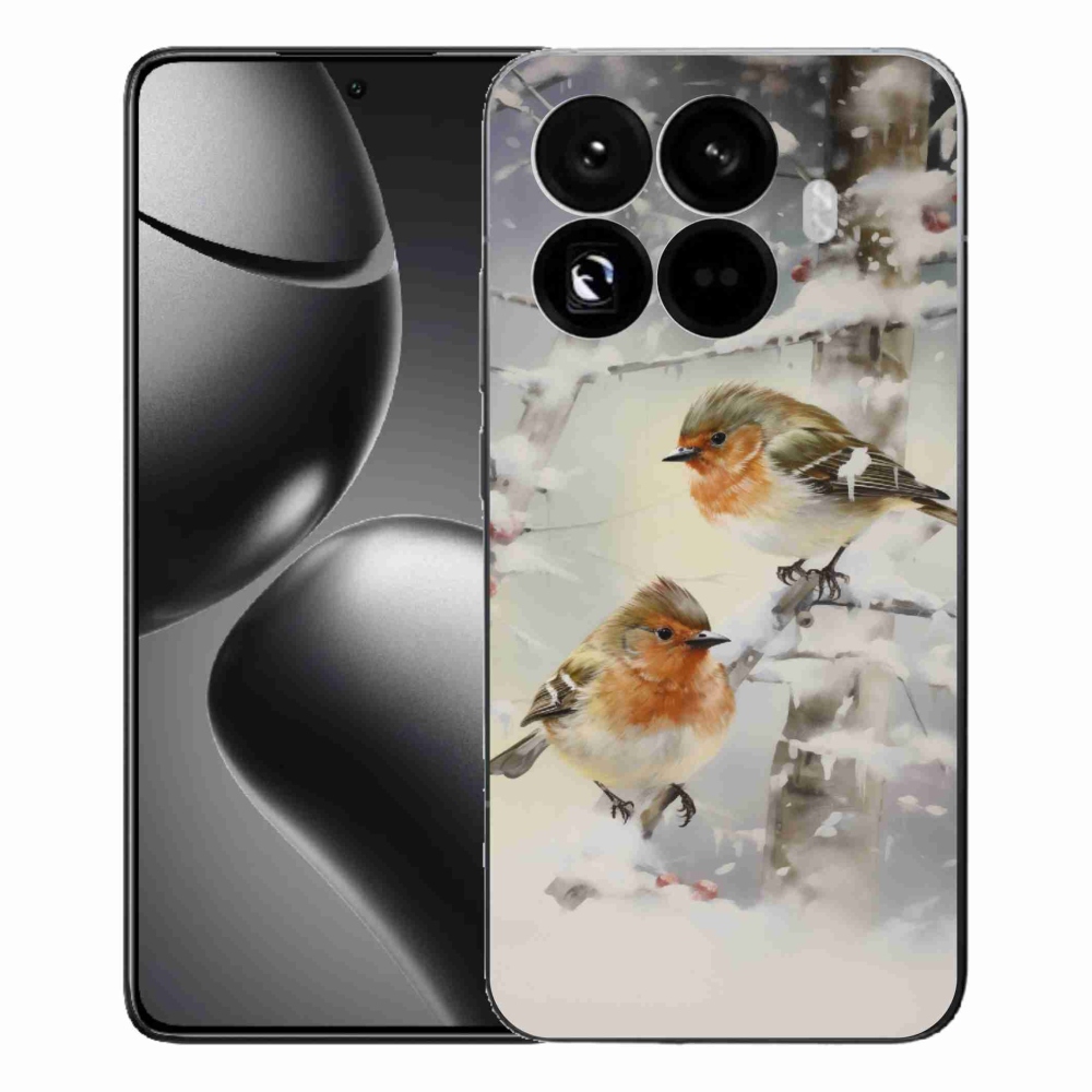 Gélový kryt mmCase na Xiaomi 15T Pro - vtáčiky v zime