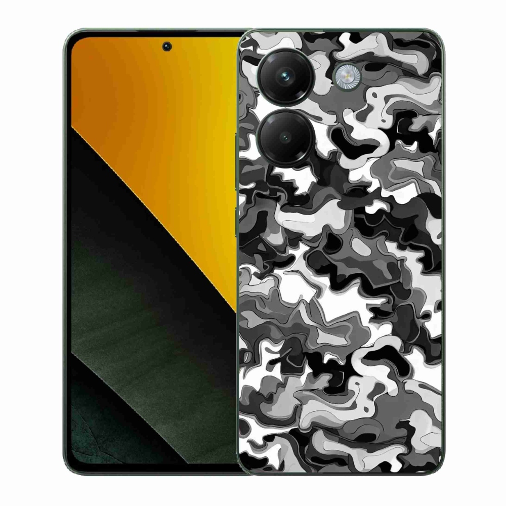 Gélový kryt mmCase na Xiaomi Poco M7 Pro 5G - maskáčový vzor 3