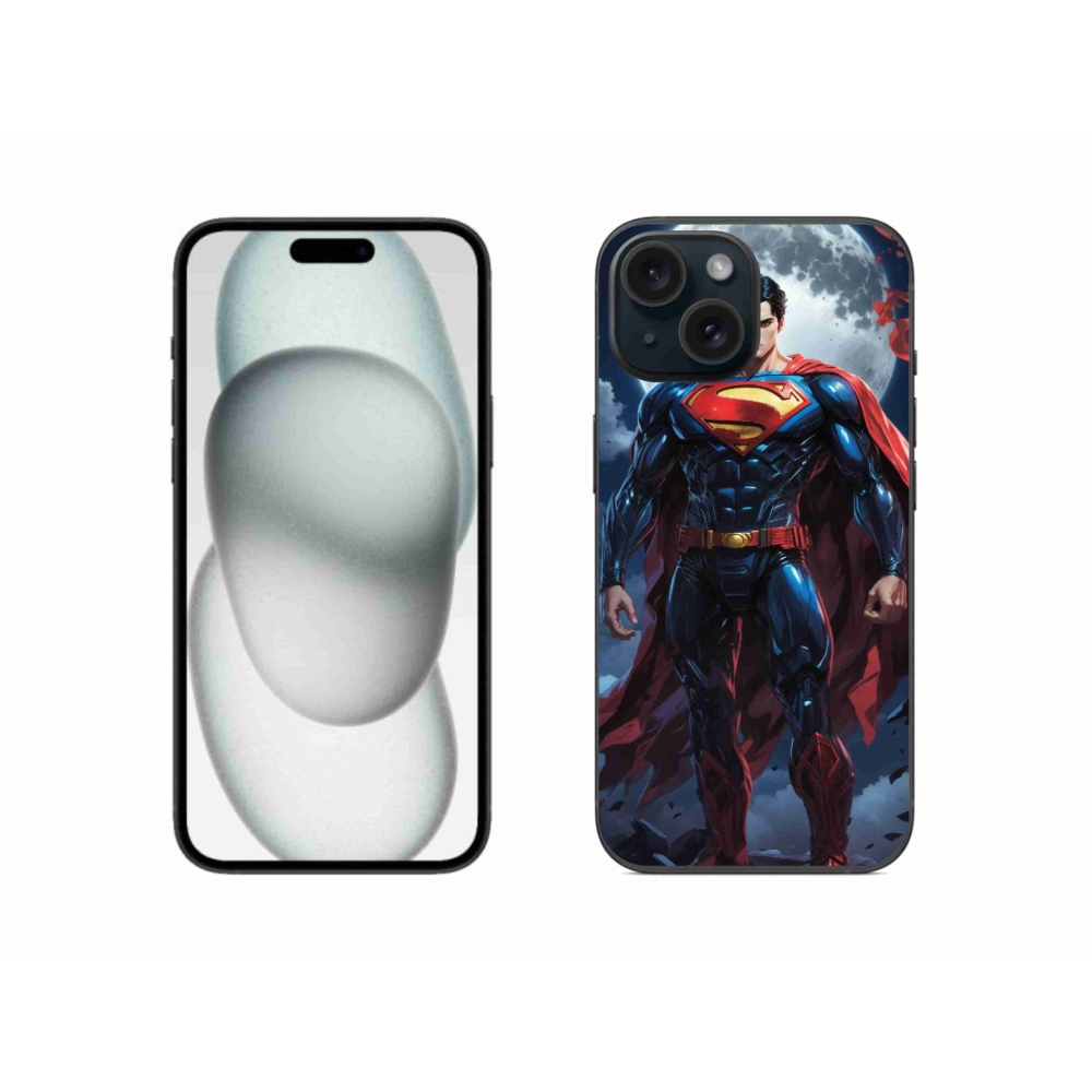 Gélový kryt mmCase na iPhone 15 - superman