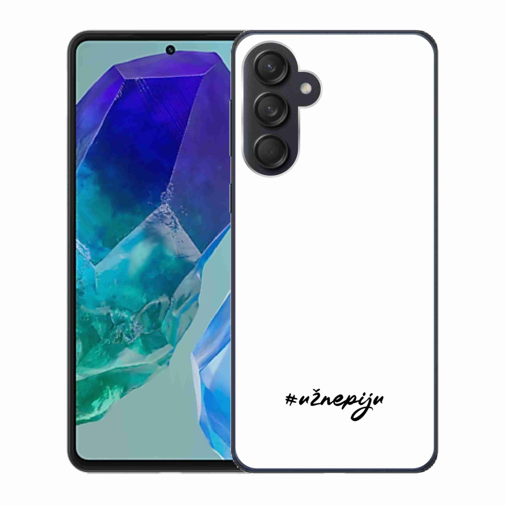 Gélový kryt mmCase na Samsung Galaxy M55 5G - už nepijem biele pozadie