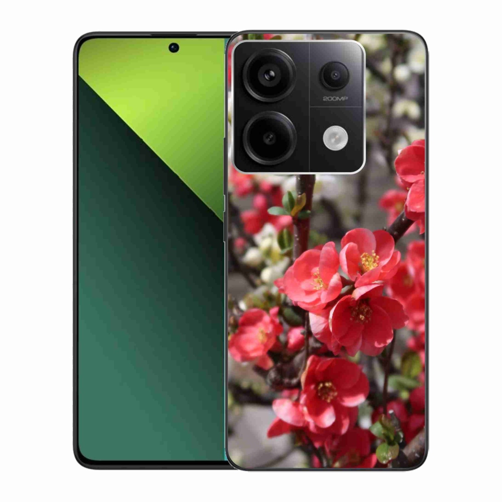 Gélový kryt mmCase na Xiaomi Redmi Note 13 Pro 5G/Poco X6 5G - červené kvety