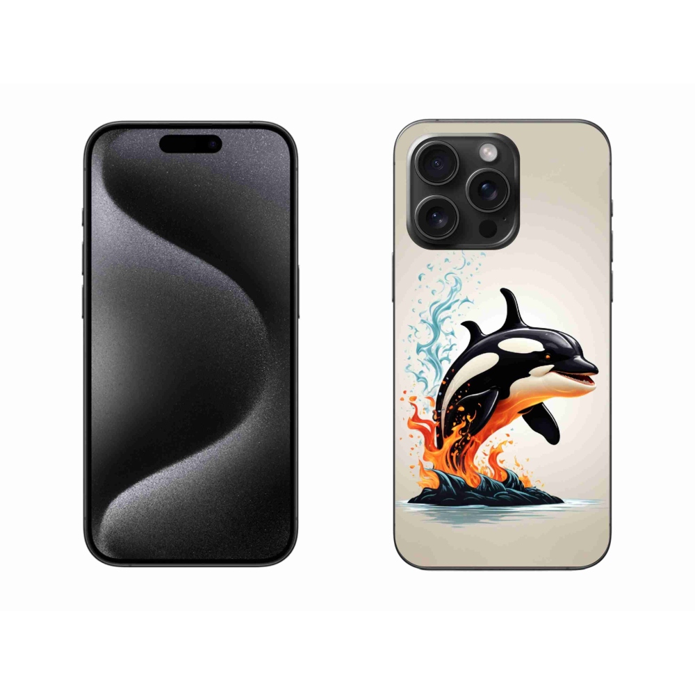 Gélový kryt mmCase na iPhone 15 Pro Max - kosatka