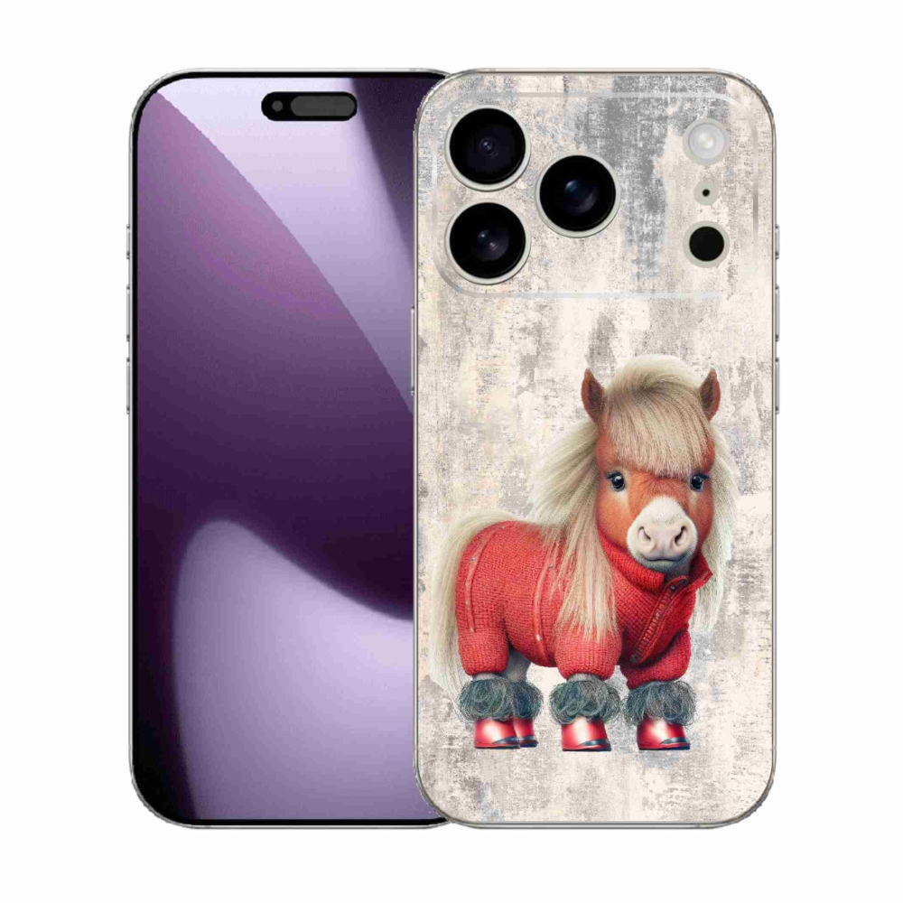 Gélový kryt mmCase na iPhone 17 Pro - poník vo svetri