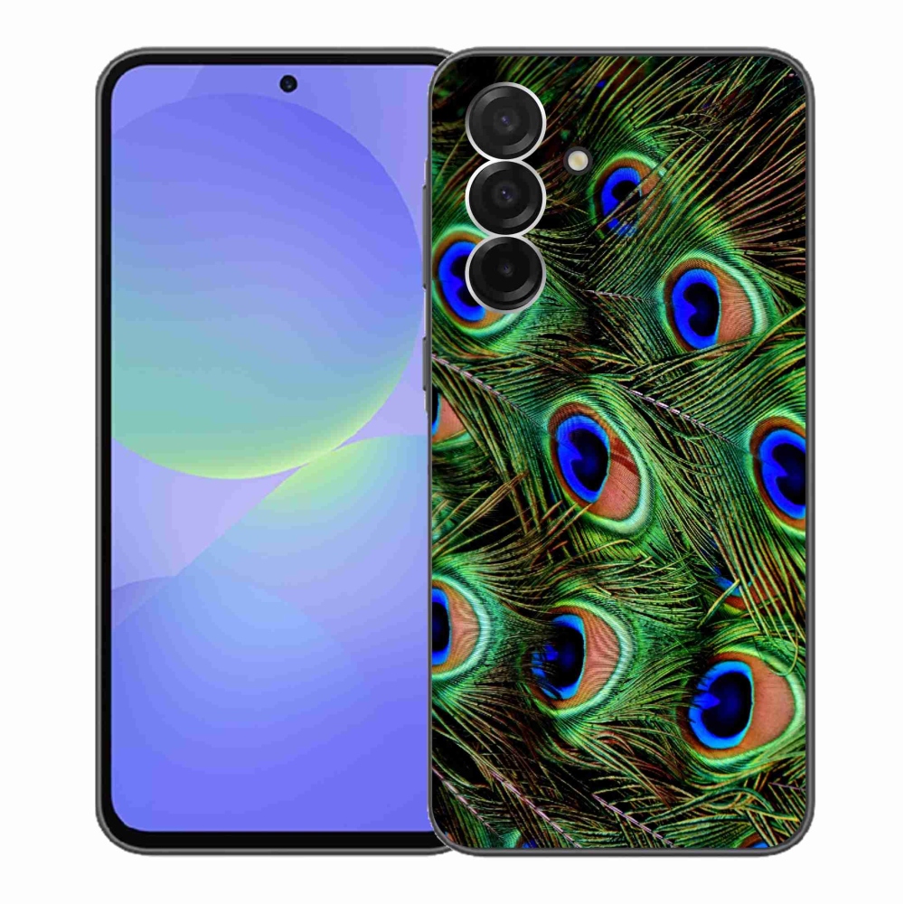 Gélový kryt mmCase na Samsung Galaxy A36 5G - pávie perie