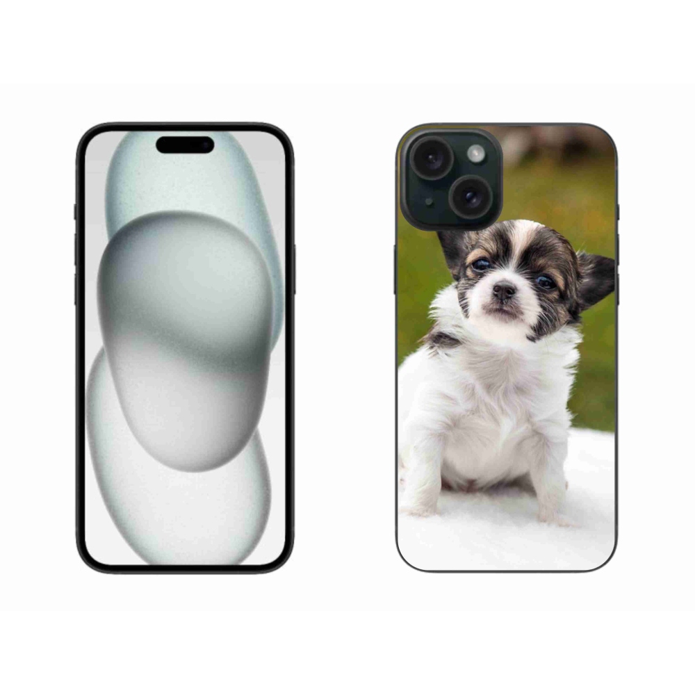 Gélový obal mmCase na iPhone 15 Plus - čivava 4