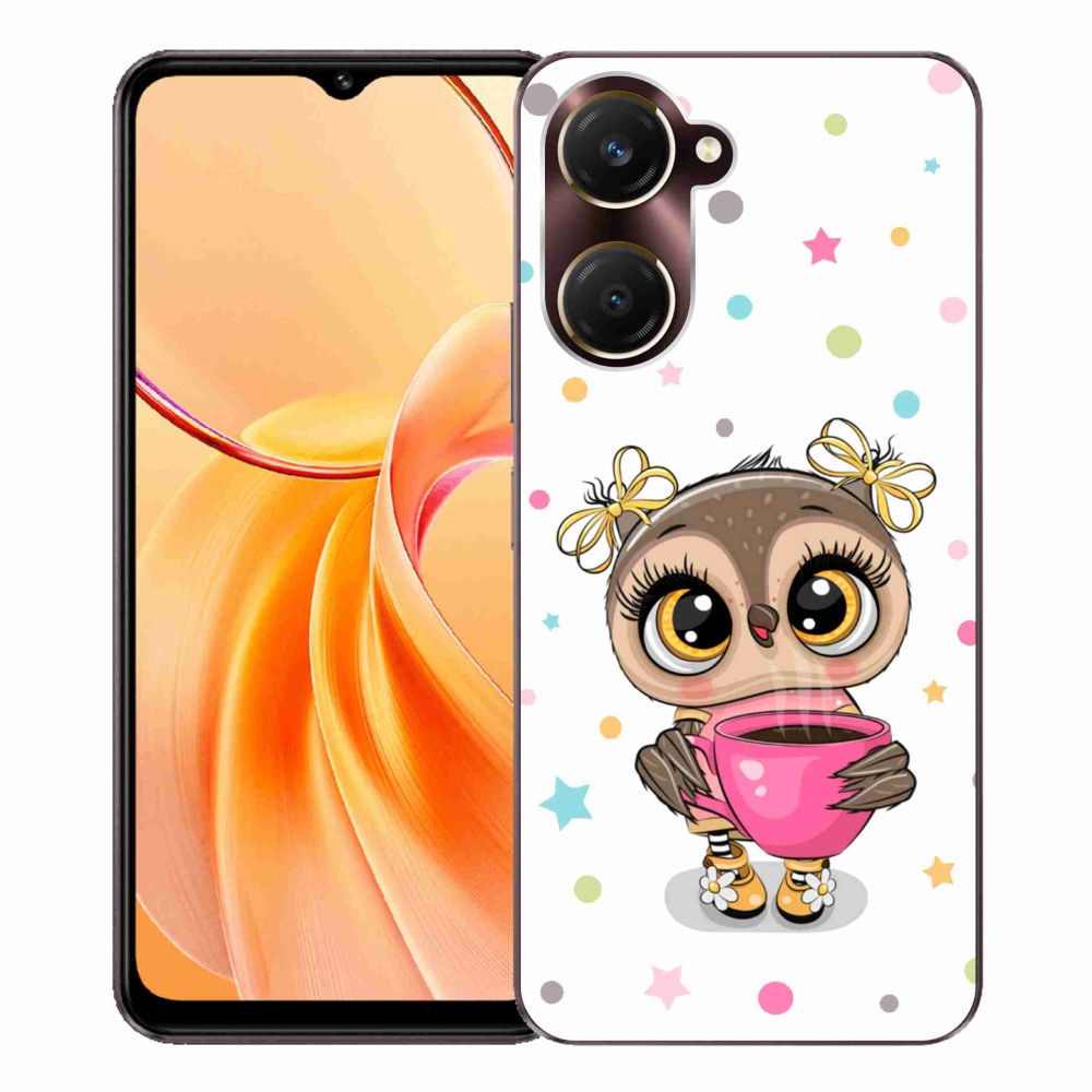 Gélový kryt mmCase na Vivo Y28s 5G - kreslená sovička