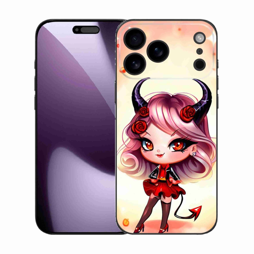 Gélový kryt mmCase na iPhone 17 Pro Max - kreslená čertica