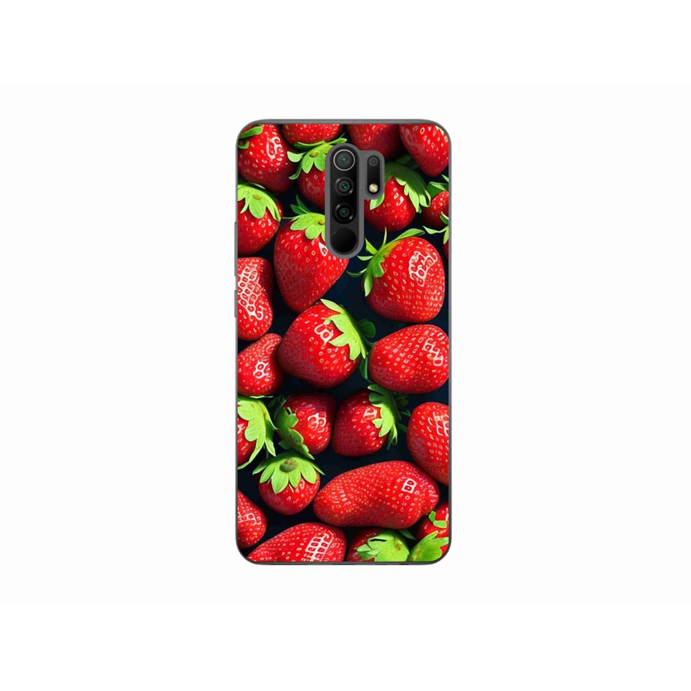 Gelový kryt mmCase na Xiaomi Redmi 9 - jahody