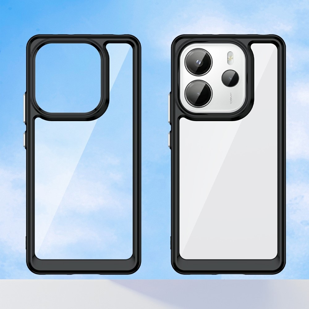 Gélový obal s pevným chrbtom na Xiaomi Redmi Note 14 - čierny