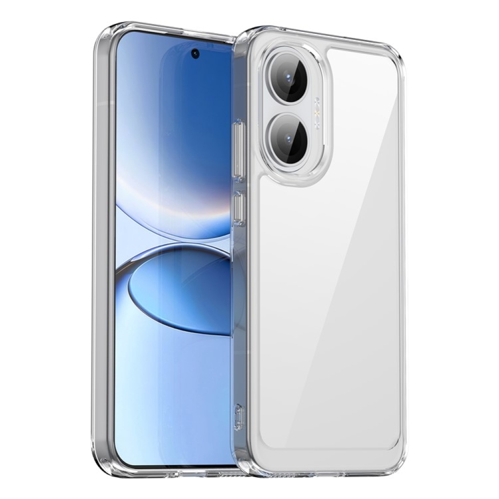 Gélový obal s pevným chrbtom na Xiaomi Poco F7 5G - priehľadný