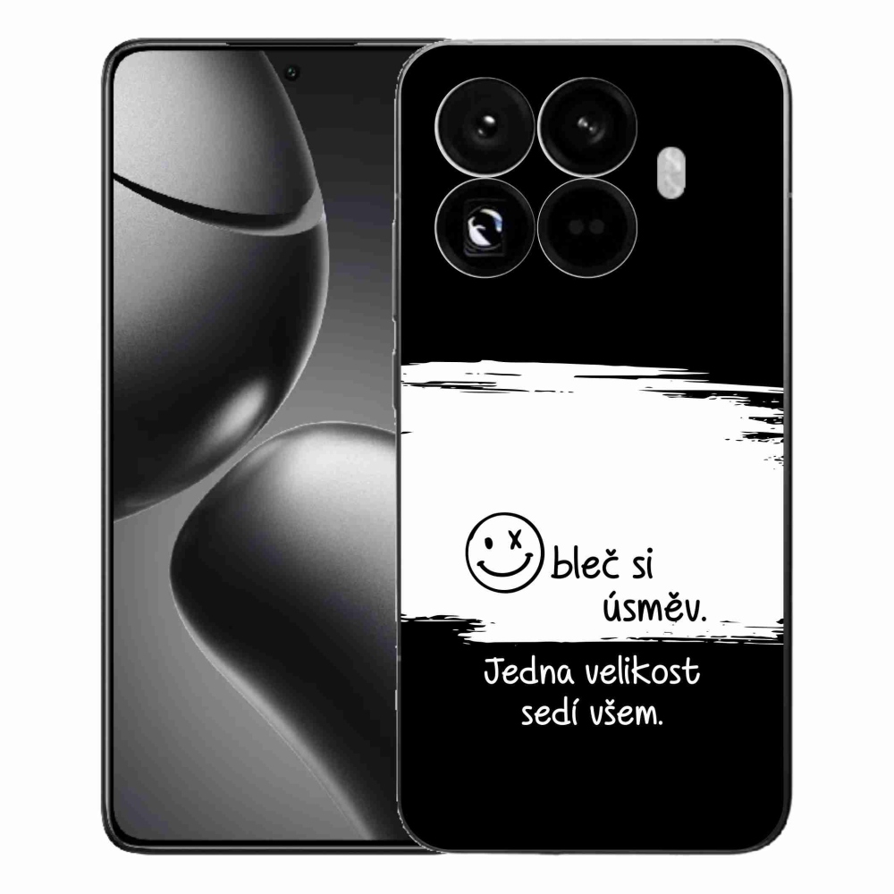Gélový kryt mmCase na Xiaomi 15T Pro - vtipný text 8 bieločierne pozadie