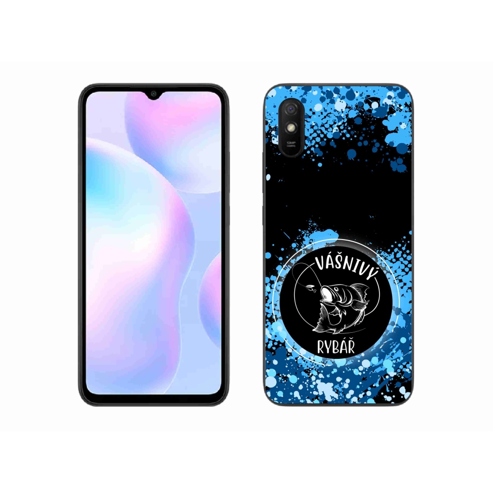 Gélový kryt mmCase na Xiaomi Redmi 9AT - vášnivý rybár čierne pozadie